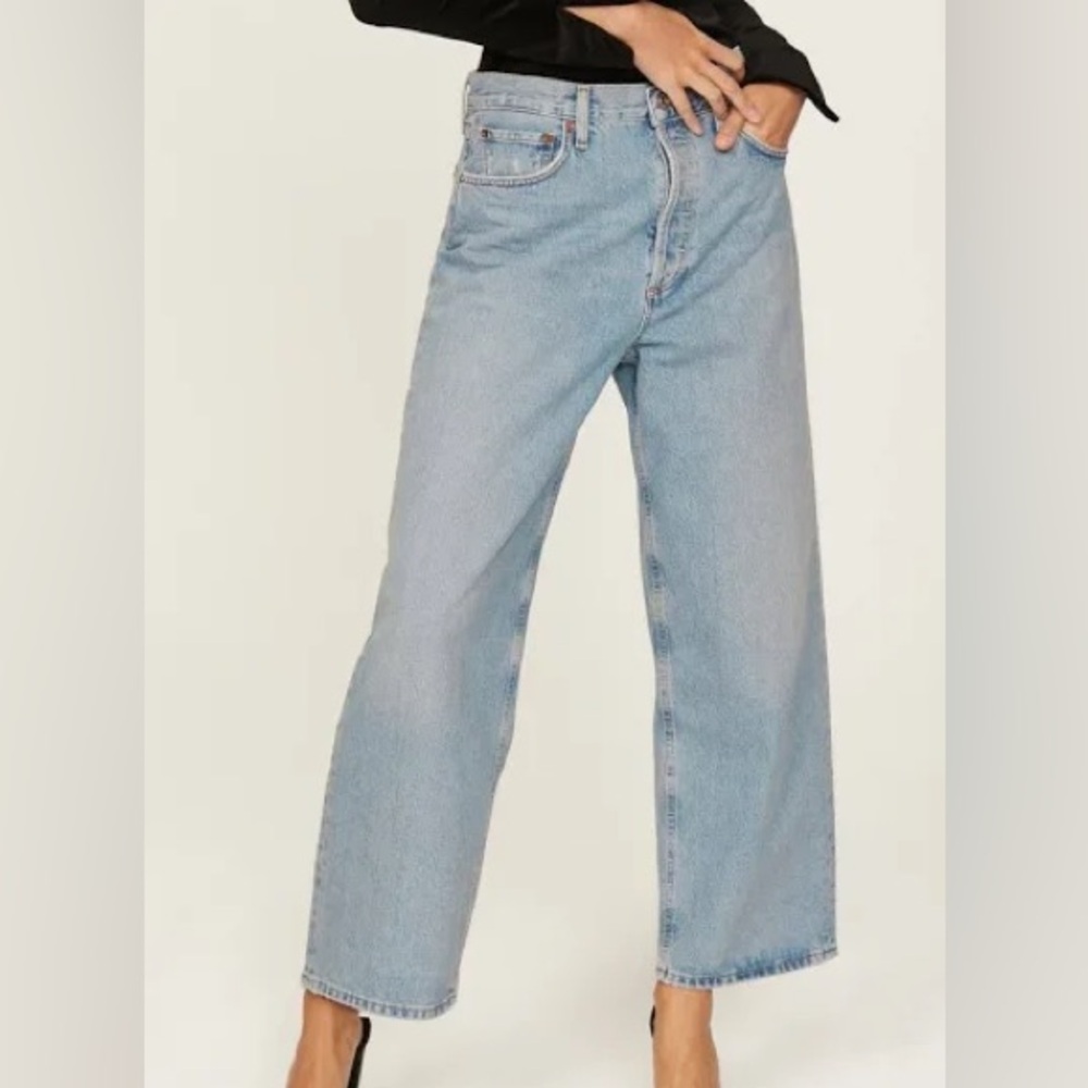 Agolde Light Blue Ankle & Cropped Jeans
